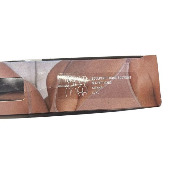 Skims Size L/XL Sculpting Thong Bodysuit Sienna Brown Shapewear Iconic NWT - Picture 5 of 10